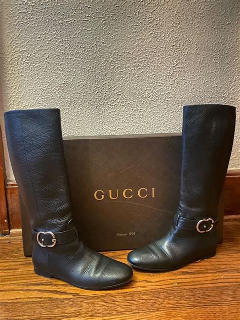 gucci tan biker boots|authentic gucci riding boots.